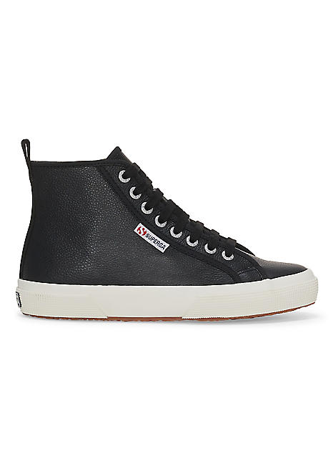 Superga 2750 Mid Tumble Leather Trainers | Grattan