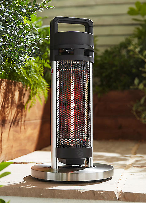 Portable Heaters Sirocco Tabletop Patio Heater Stainless Steel