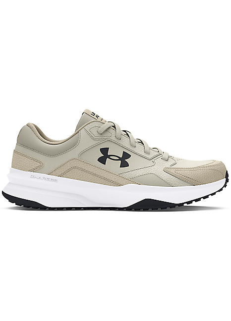 Under Armour White Quartz Edge Leather Training Shoes | Grattan