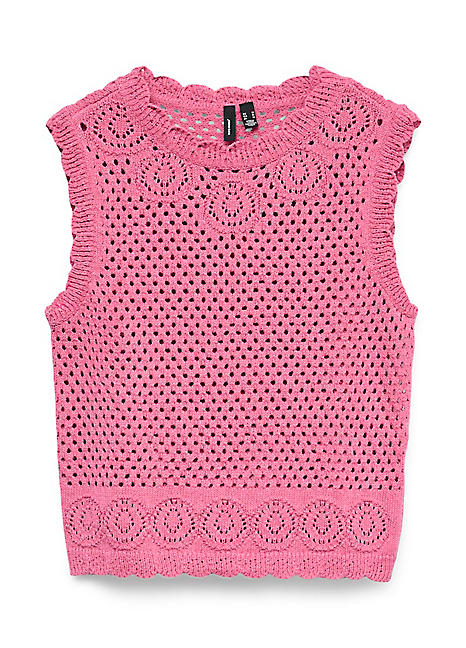 Vero Moda True Sleeveless Crochet Top Grattan