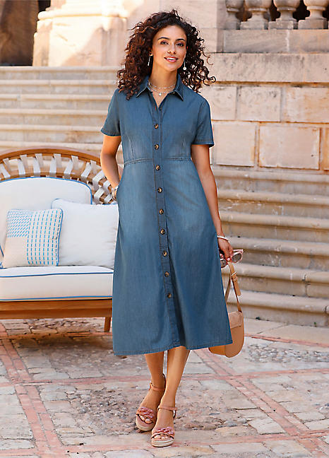 Witt A-Line Denim Dress | Grattan Witt A-Line Denim Dress | Grattan
