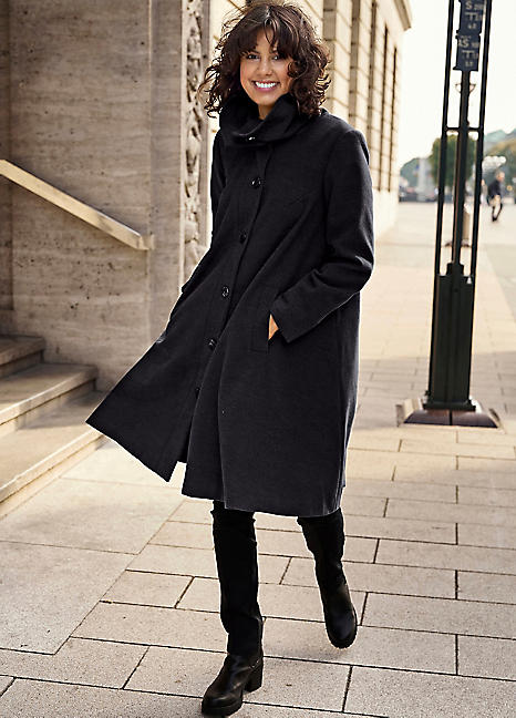 Witt A-Line Midi Coat | Grattan