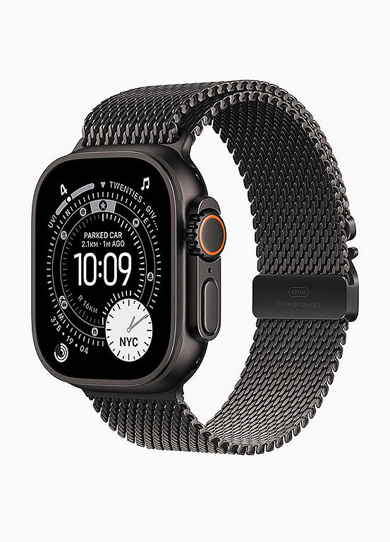 Apple Watch Ultra 3 GPS + Cellular 49mm Black Titanium Case with Black
