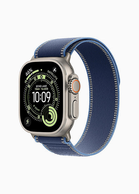 Apple Watch Ultra 3 GPS + Cellular 49mm Natural Titanium Case with Blue