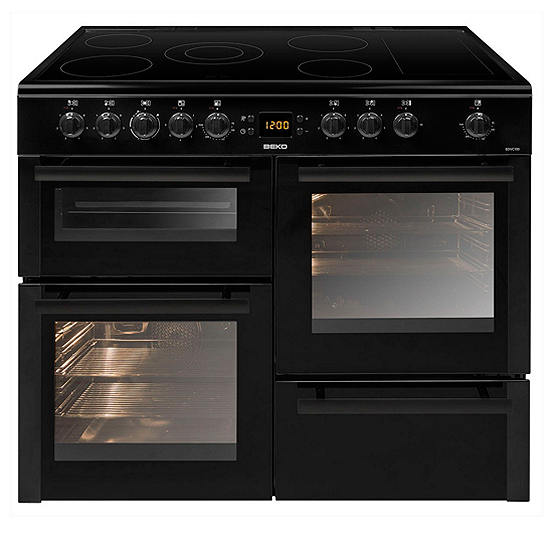 black electric range