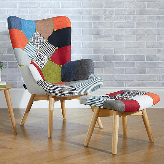 birlea patchwork chair