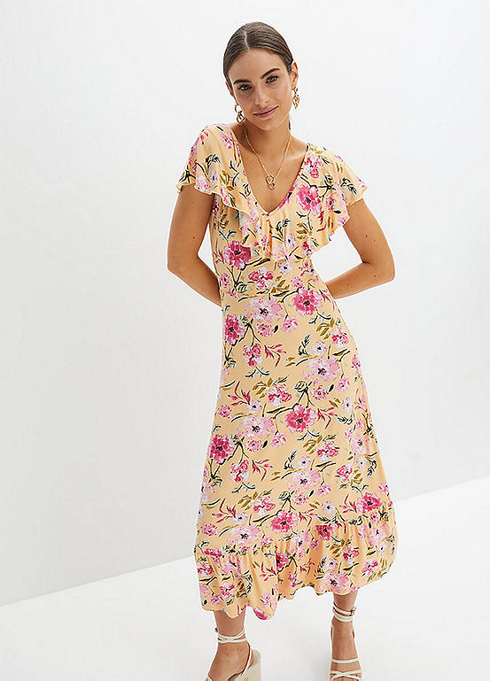 bonprix Flounced Floral Dress | Grattan