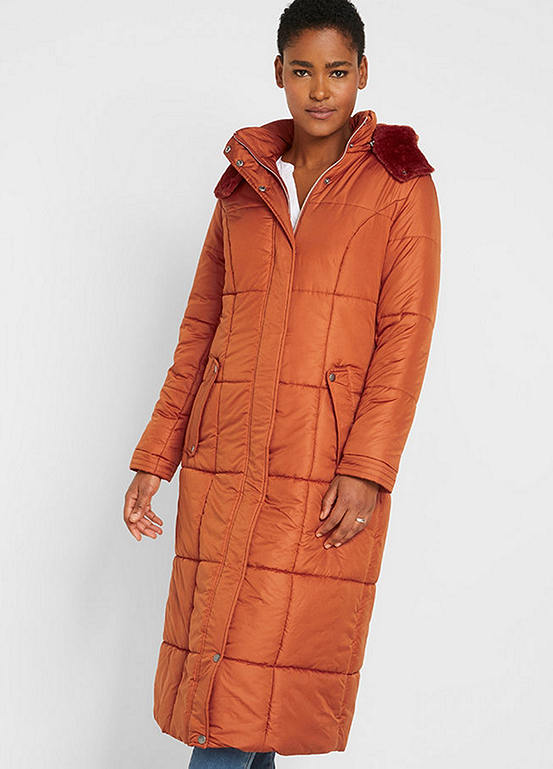 long length quilted jacket