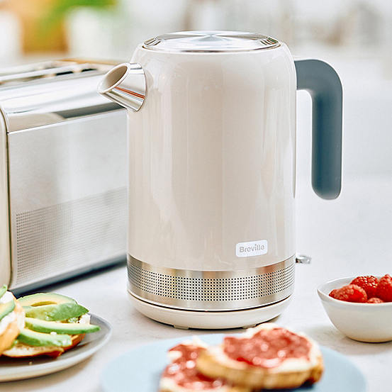 Breville High Gloss Collection Kettle - Cream | Grattan