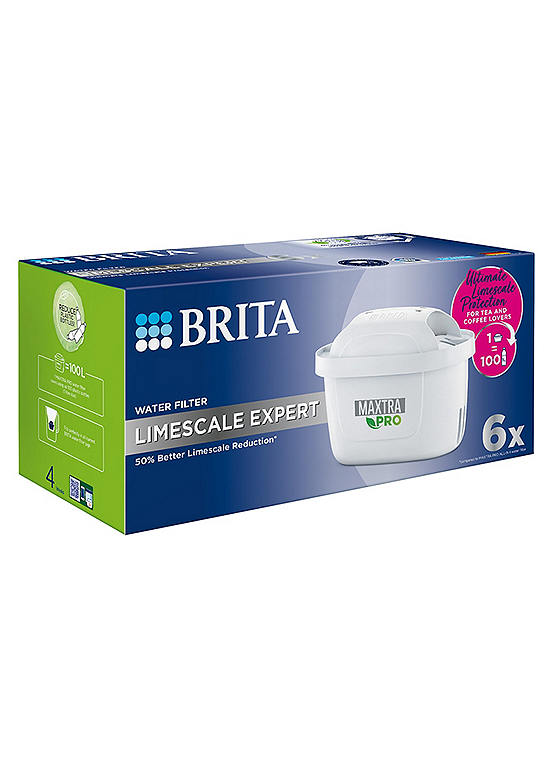 Brita MAXTRA PRO Limescale Expert Water Filter Cartridge 6 Pack | Grattan