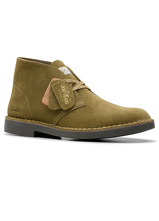 Clarks Men's Desert Boots Chukka, Pale Khaki Suede, 7