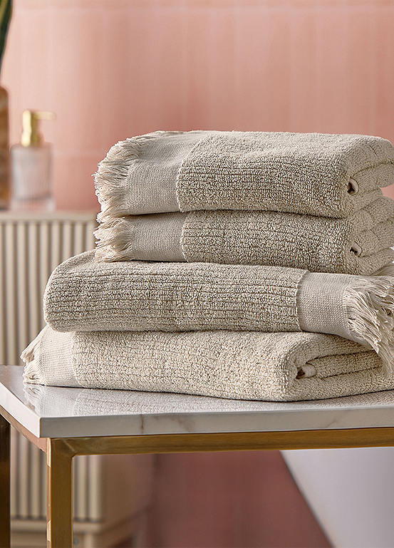 Cosmo Living Soft Textured BCI Cotton Towel Range by CosmoLiving by