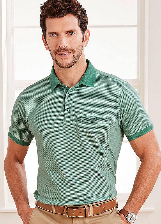 Cotton Traders Luxury Textured Polo Shirt | Grattan