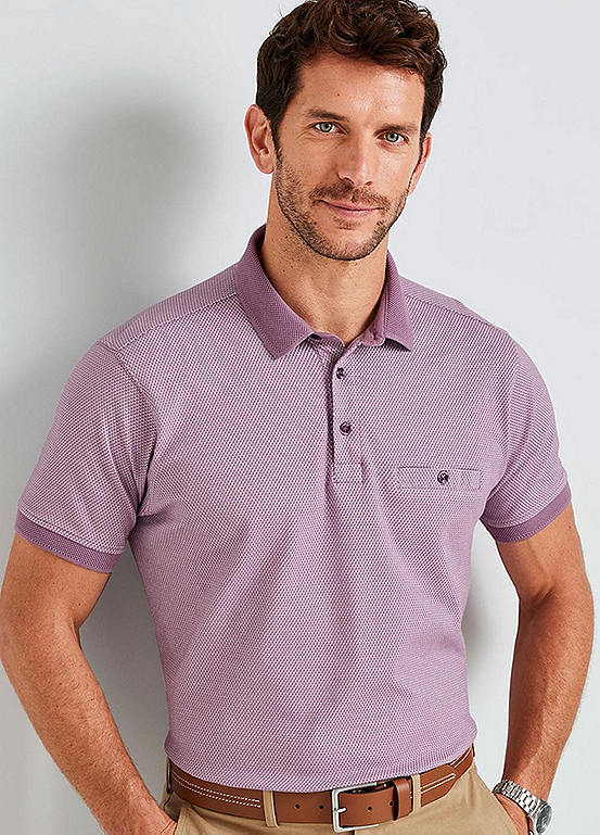 Cotton Traders Luxury Textured Polo Shirt | Grattan