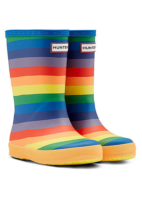 First Rainbow Print Wellies | Grattan