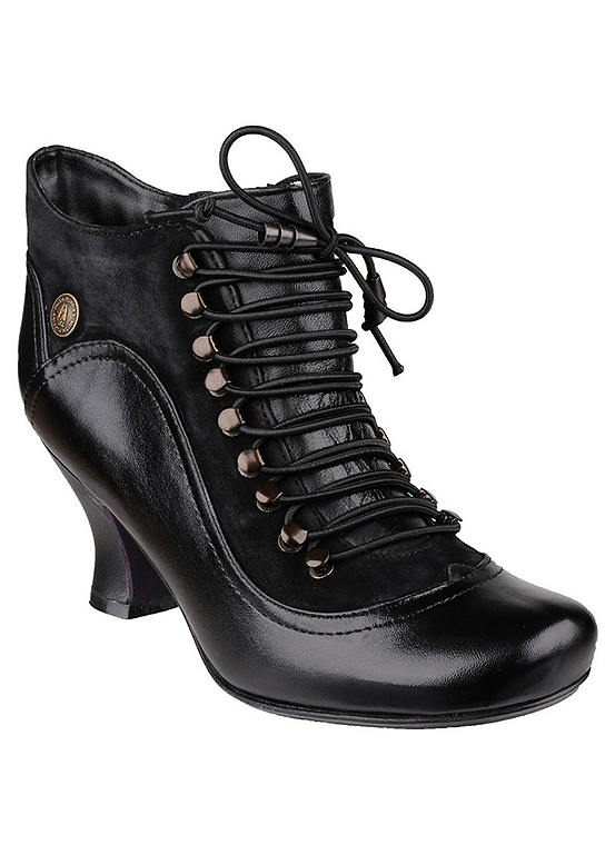 hush puppy black ankle boots