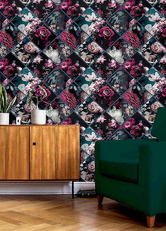 Kaleidoscope Faux Leather Waterfall 
