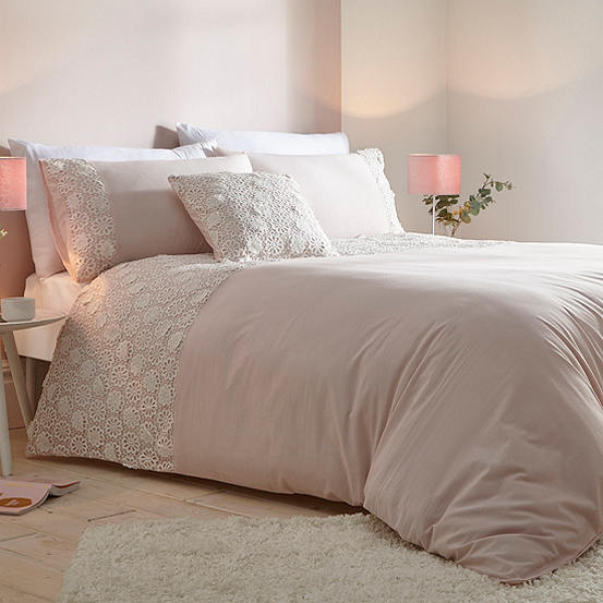 blush duvet set