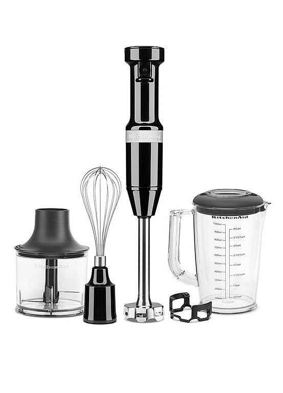 KitchenAid Corded Hand Blender with Accessories Onyx Black Grattan