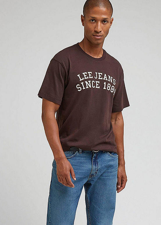 Lee Logo Print T-Shirt | Grattan