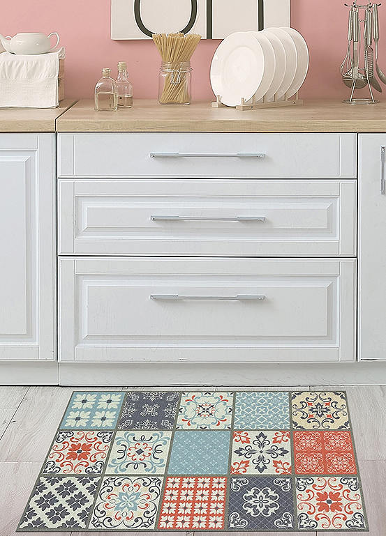 Likewise Rugs Likewise Rugs & Matting Multi Victorian Tile Mat | Grattan