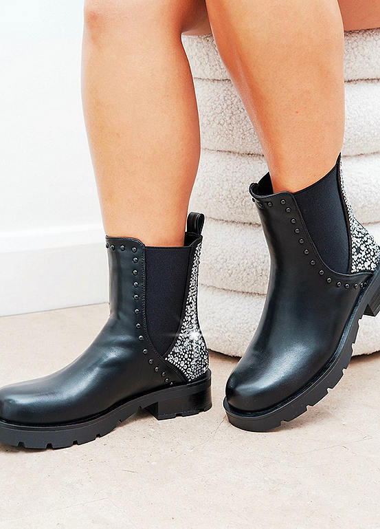 Love Lemonade Crystal Back Chelsea Boots | Grattan
