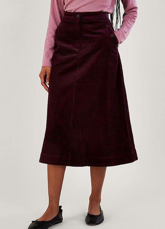 Monsoon Cord Midi Skirt | Grattan