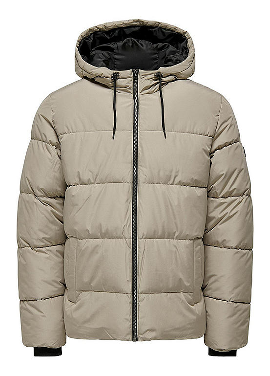 TOG24 Oldstead Womens Lightweight, Supersoft Extra Long Quilted Puffer Jacket With Fixed Hood, Padded Inner Collar, Zip Pockets And Eco-friendly Thermal Filling