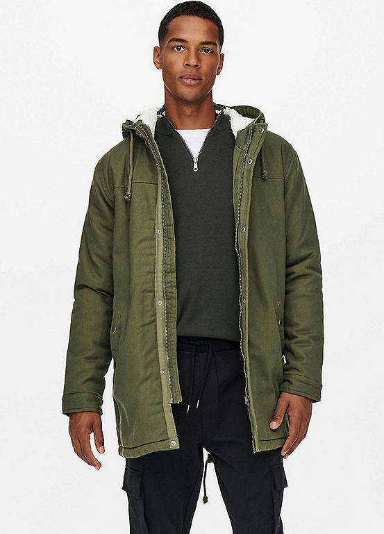 Only & Sons Hooded Parka | Grattan