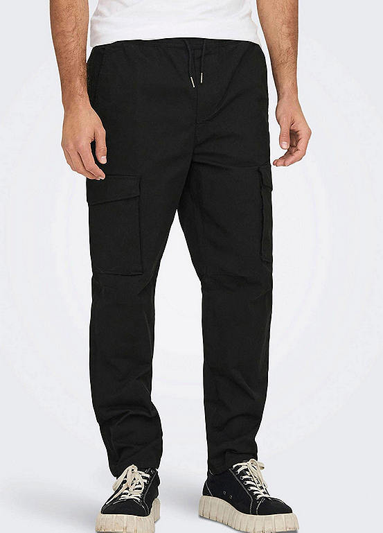 Only & Sons Tapered Cargo Pants | Grattan