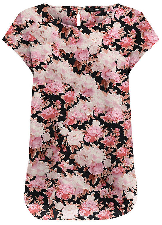 Floral Short Sleeve Blouse