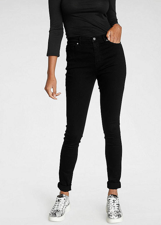 Jeans Skinny Fit Only Donna - Vita Alta, 98% Cotone 2% Elastan, Made In Pakistan