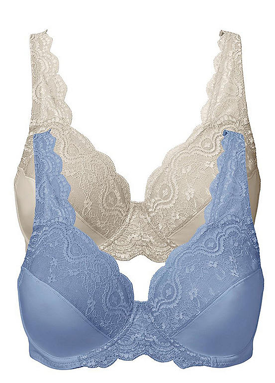 Pack of 2 Lace Bras by bonprix Grattan