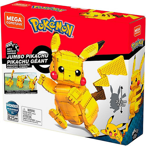 pikachu jumbo mega construx