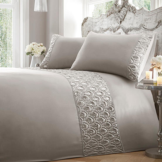 white silver duvet cover