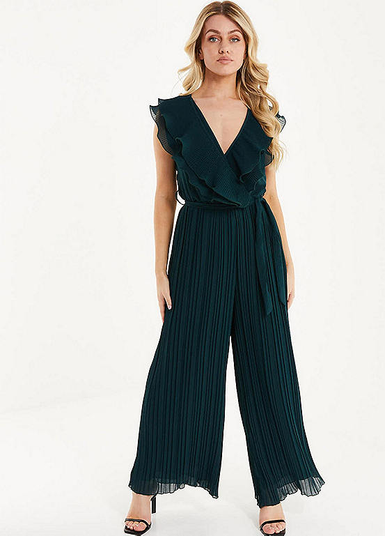 green quiz jumpsuit