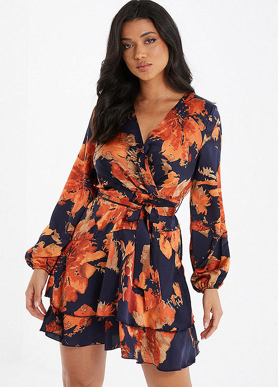 quiz floral print skater dress