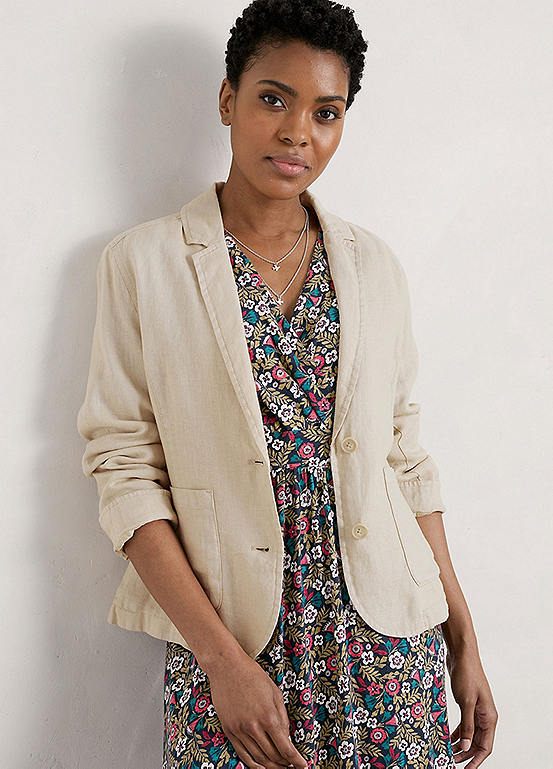 Seasalt Cornwall Blinker Blazer - Natural | Grattan