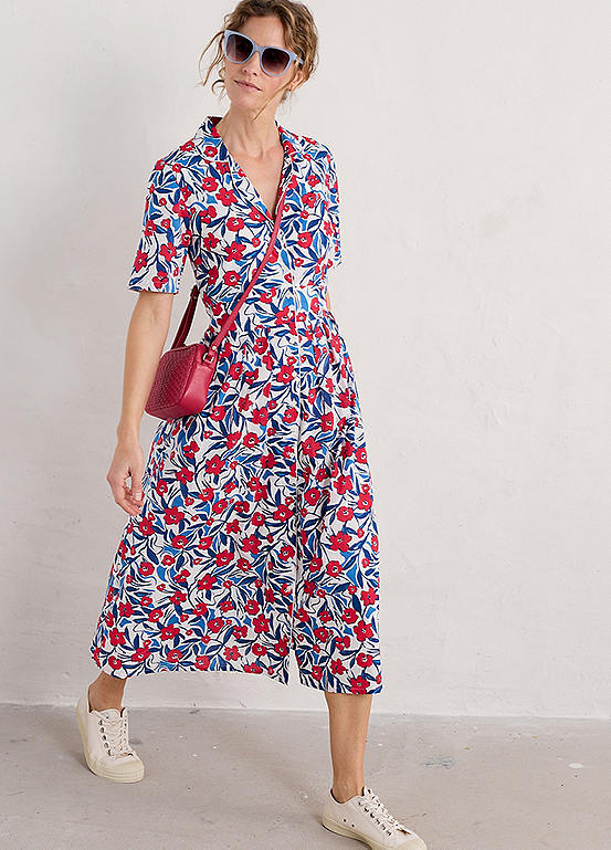 Seasalt Cornwall White Charlotte Dress | Grattan