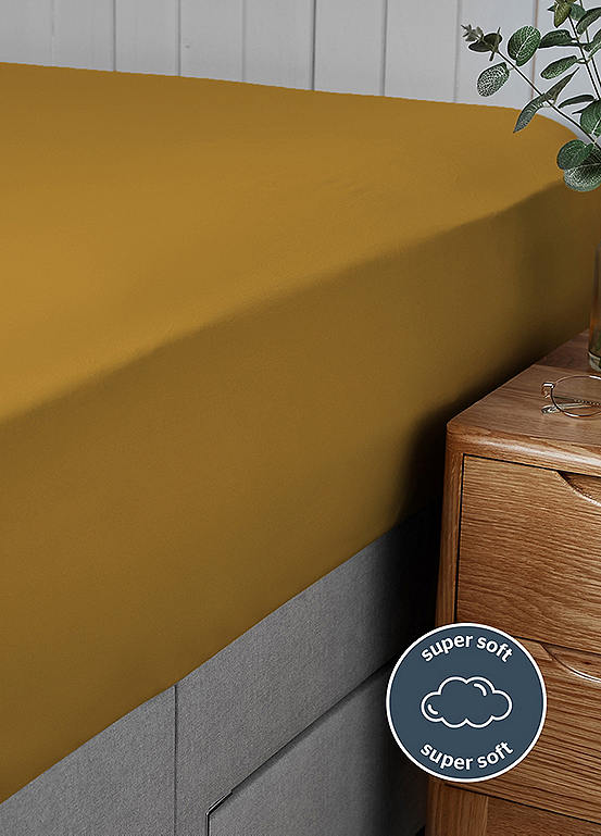 Supersoft Microfibre Fitted Sheet Double