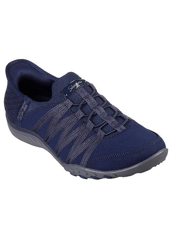 Skechers Breath-Easy Roll-With-Me Bungee Slip-Ins Trainers | Grattan