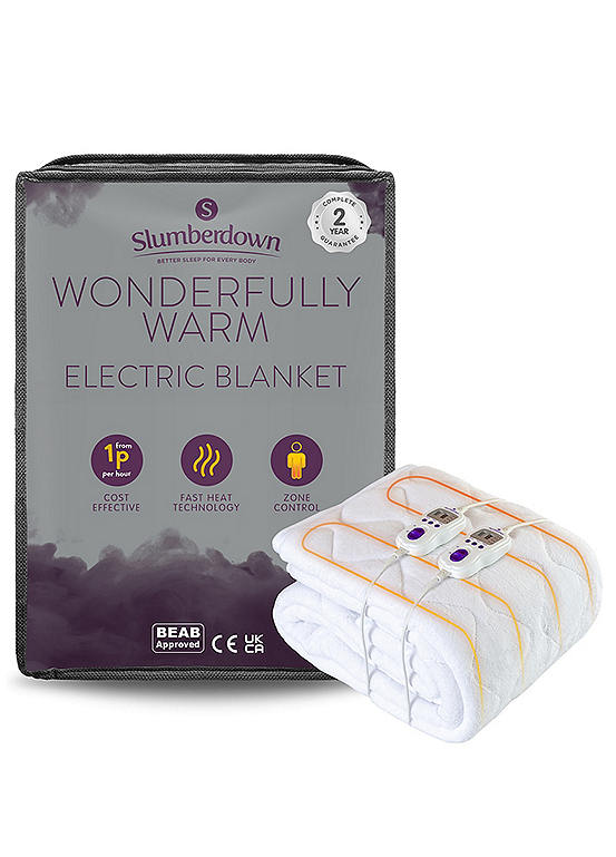 Slumberdown Wonderfully Warm Electric Blanket Grattan