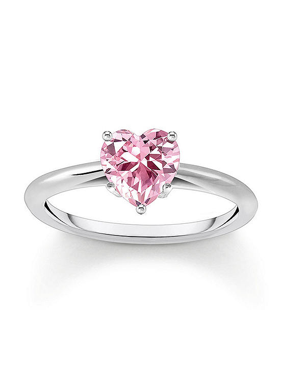 Thomas Sabo Sterling Silver Pink Ring | Grattan