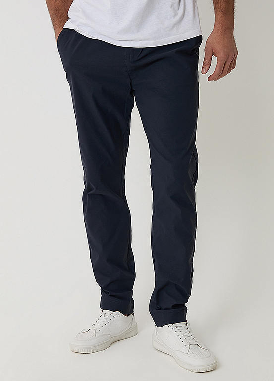 Threadbare Navy Slim Fit Stretch Trousers | Grattan