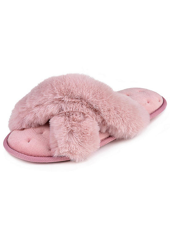 cross front slippers