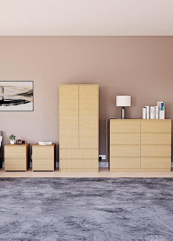 Vida Designs Denver 4 Piece Bedroom Set | Grattan