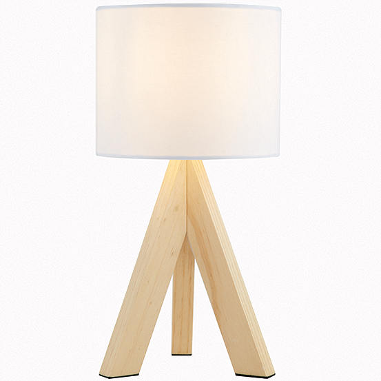 Wooden Tripod Table Lamp By, White Wooden Tripod Table Lamp