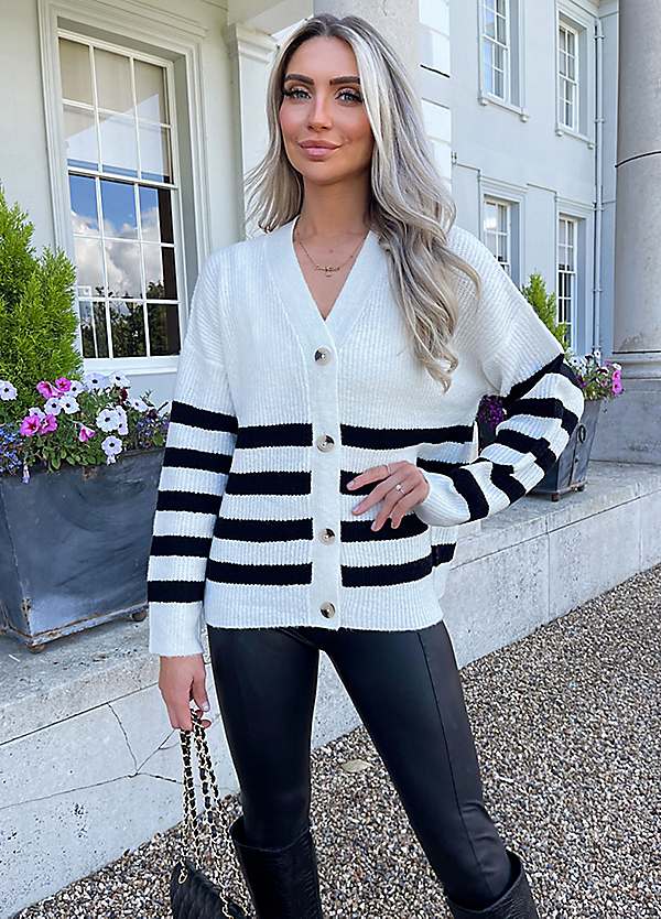 Cardigan stripe sale