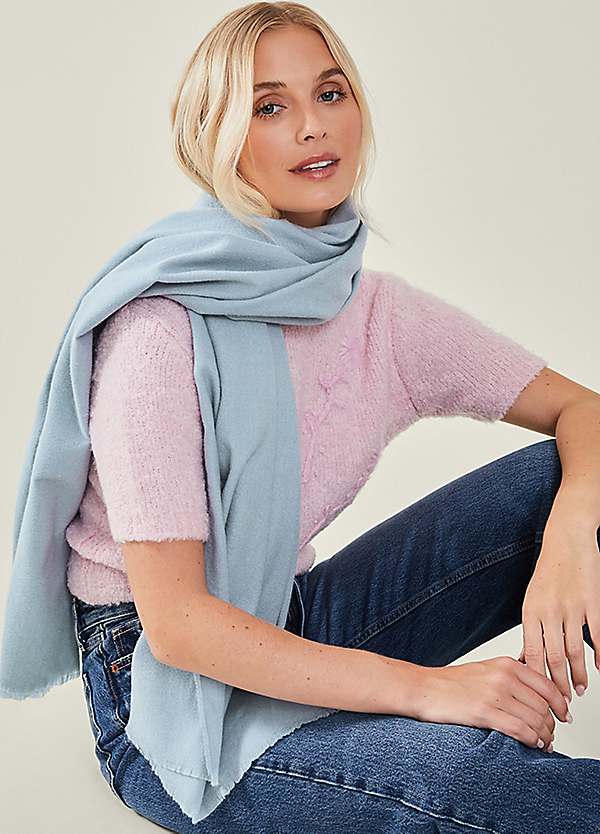 Accessorize Blue Blanket Scarf Grattan