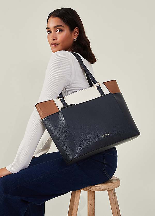 Accessorize Colour Block Tote Bag | Grattan